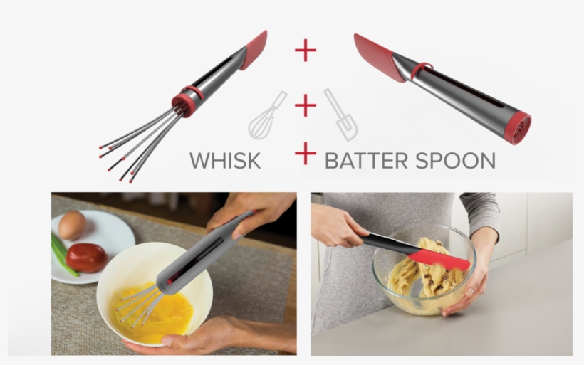 Switch Whisk Page-02 - Joseph & Joseph Elevate Silicone Spoon, transparent png download