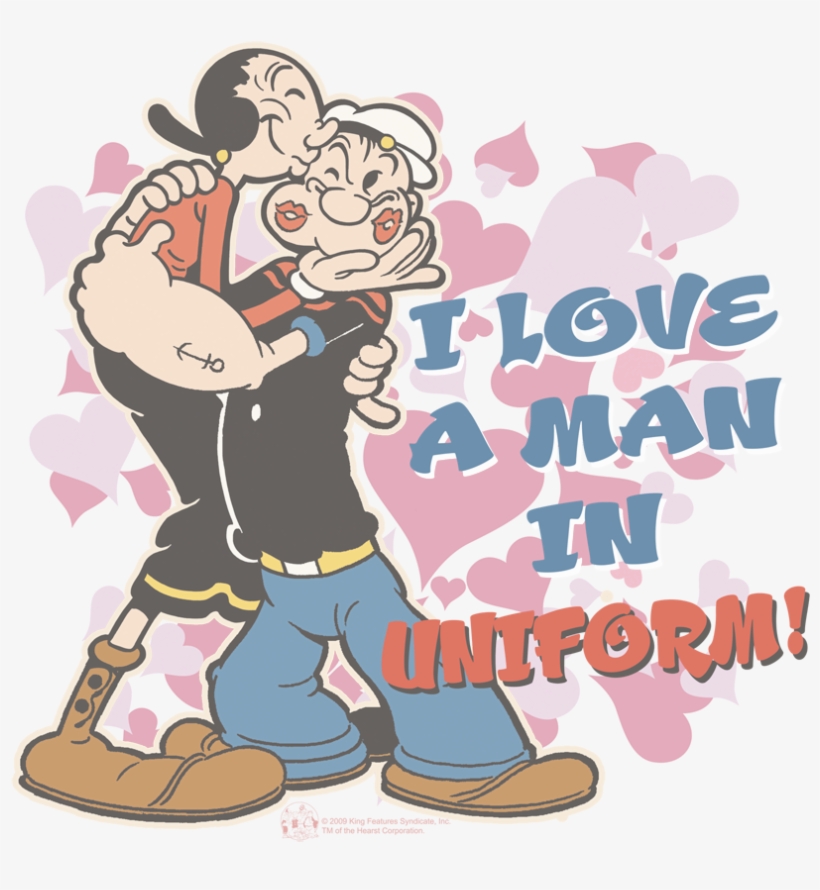 Popeye Sailor Love Men's Regular Fit T-shirt - Popeye-sailor Love T-shirt Size S, transparent png download