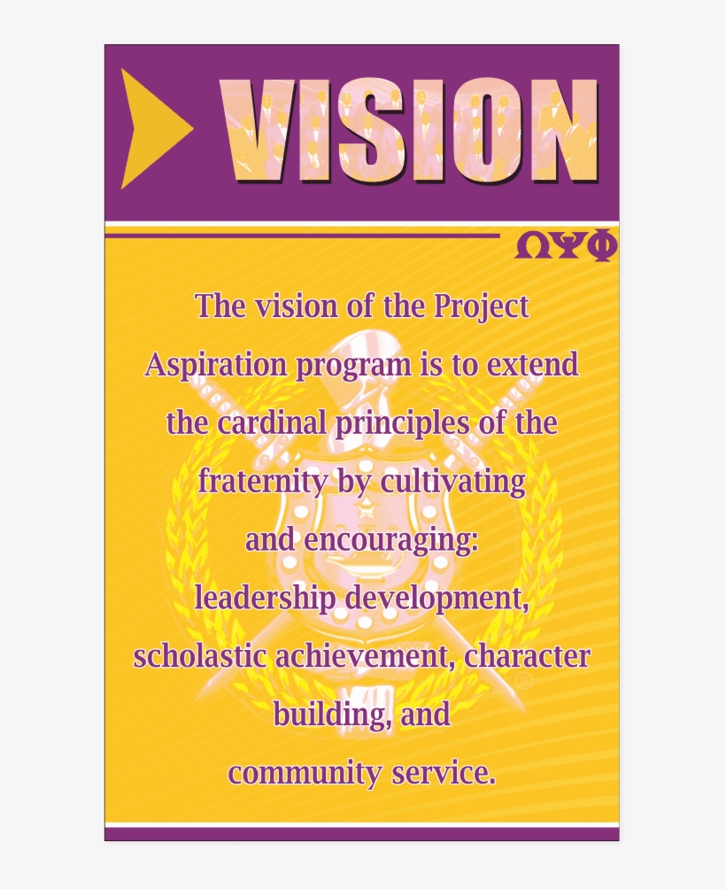 Omega Psi Phi Vision Wall Art - Art, transparent png download