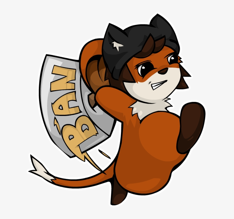 Katburger E Banhammer - Cartoon, transparent png download