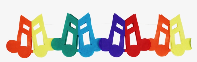 Guirlanda De Notas Musicais - Music, transparent png download