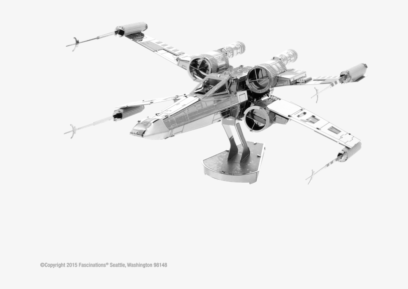 Star Wars X Wing - Metal Earth Sw X-wing Metal Model, transparent png download