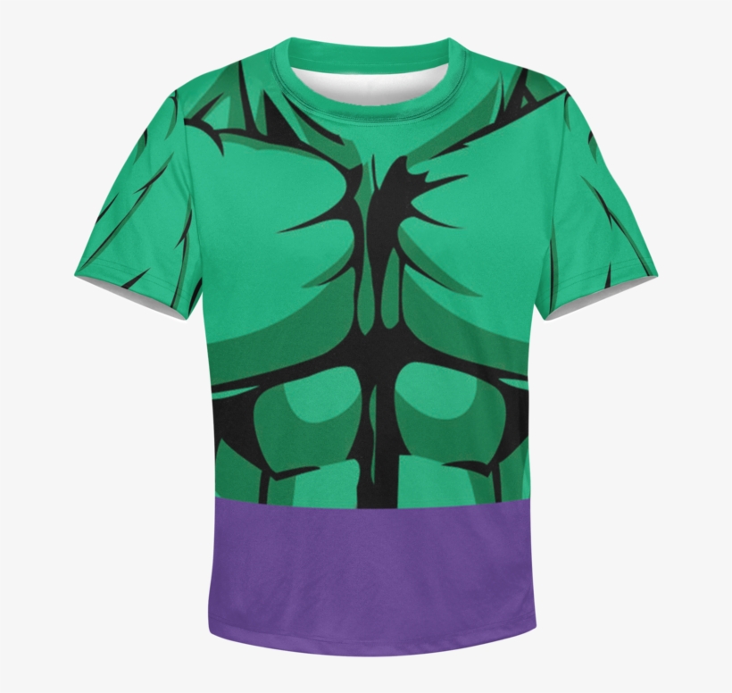 3d The Incredible Hulk Full Print Hoodie T Shirt - Active Shirt, transparent png download