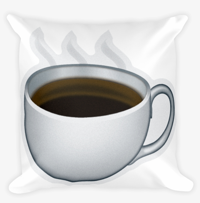 Emoji Pillow Hot Beverage Just Emoji Png Coffee Emoji - Caffè Americano, transparent png download