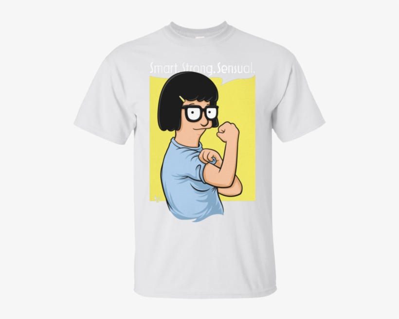 Tina Belcher I'm A Smart Strong Hoodies Sweatshirts - Redbubble Tina Kontrast Top, transparent png download