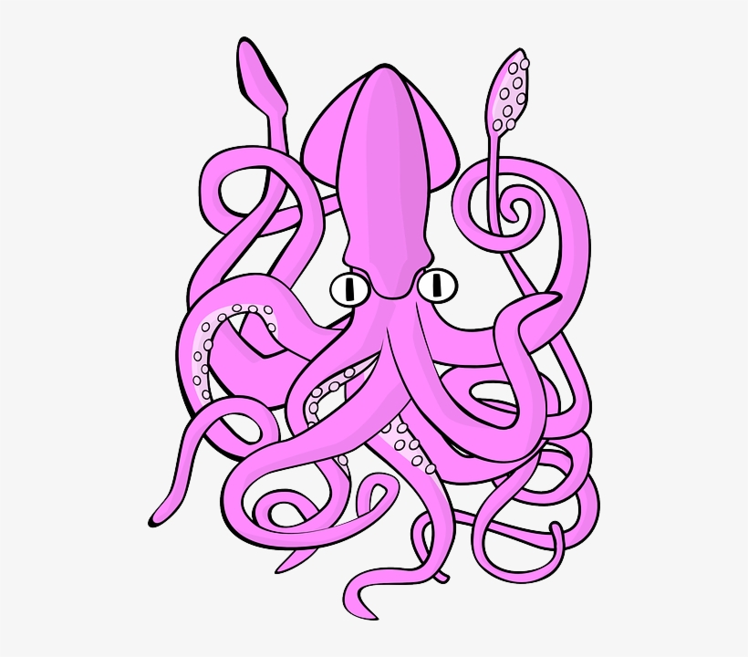 Tentacles - Giant Squid Clipart, transparent png download