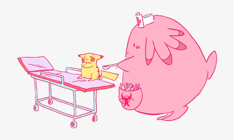 Pikachu And Chansey - Pikachu, transparent png download