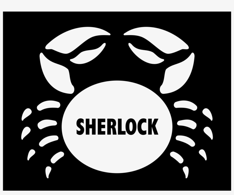 Sherlock Logo Black And White - Logo, transparent png download