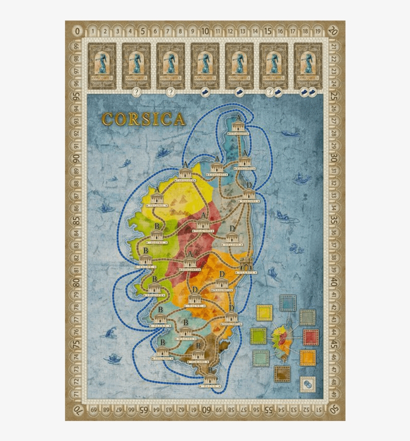 Gallia / Corsica - Concordia: Gallia / Corsica Expansion, transparent png download