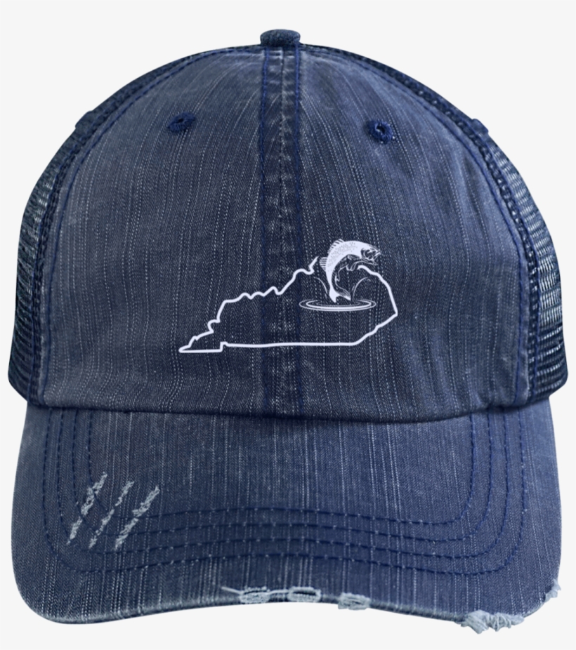 Largemouth Bass Fishing Hat Kentucky Black Bass Fishing - Audi Distressed Unstructured Trucker Cap, transparent png download