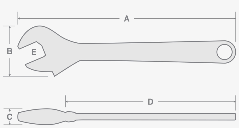 15 Inch Adjustable Wrench - Aircraft, transparent png download