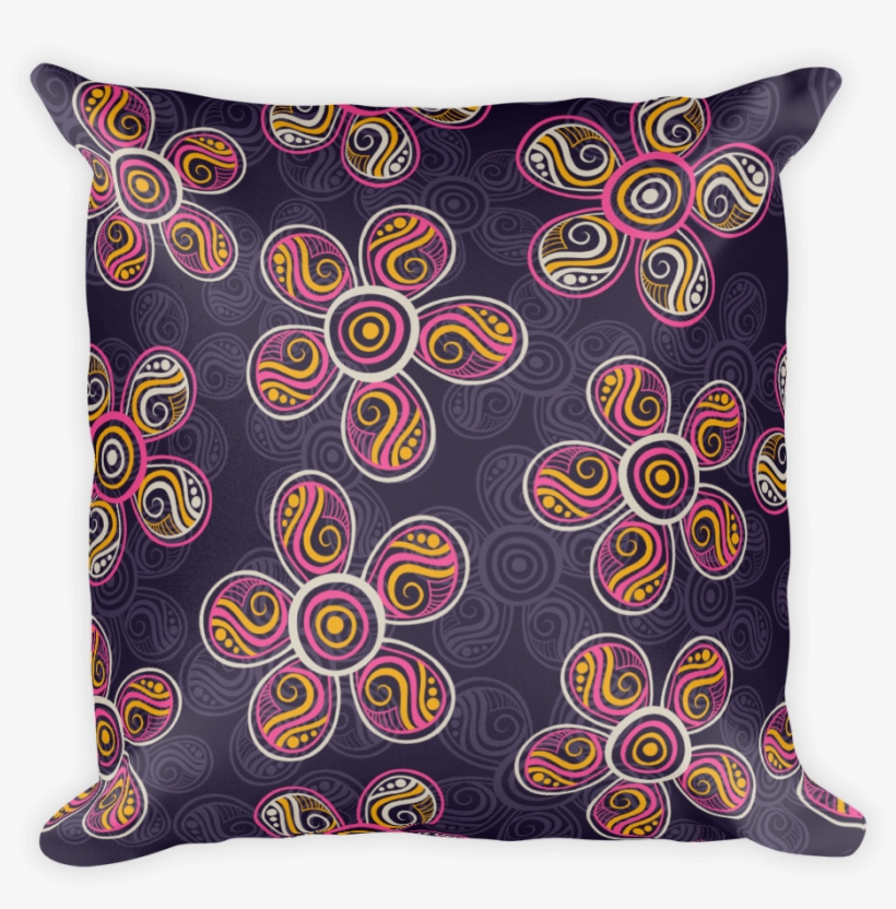 Purple Flower Pattern Pillow - Password Diary; Paperback; Author - Larays Smart Journals, transparent png download