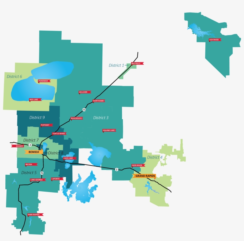 Paul Bunyan Communications District Map - Paul Bunyan Communications, transparent png download