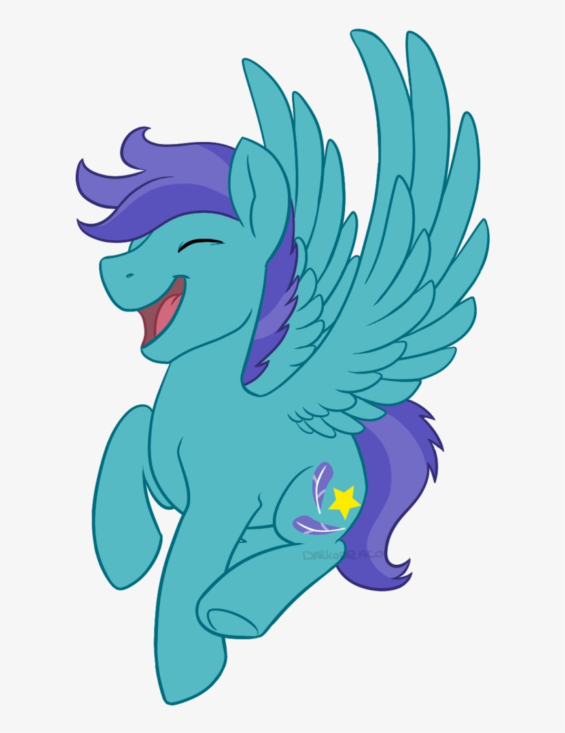 Darkodraco, Eyes Closed, Flying, Laughing, Male, Open - Cartoon, transparent png download