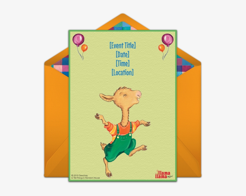 Customizable, Free Llama Llama Birthday Party Online - Llama Llama's Little Library By Anna Dewdney, transparent png download