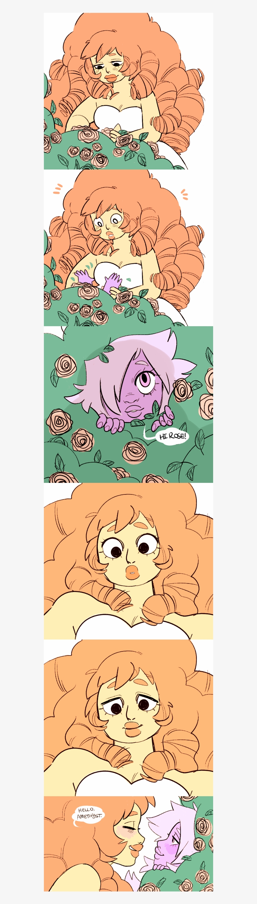 Steven Universe,фэндомы,rose Quartz,su Персонажи,amethyst - Cartoon, transparent png download