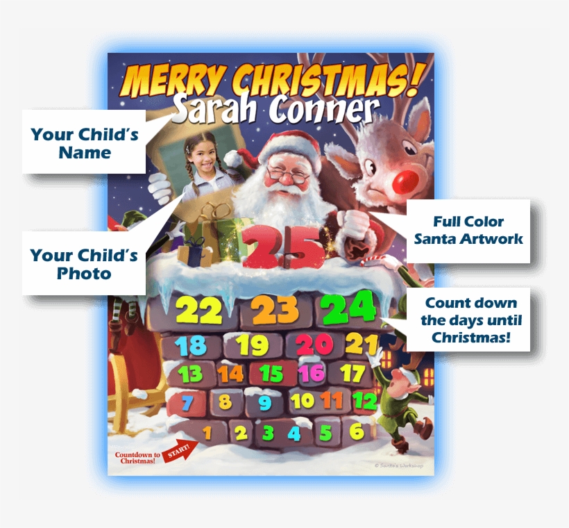 Get Your Free Personalized Christmas Countdown Now, transparent png download