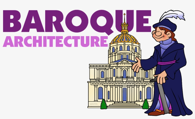 Architecture Clip Art By Phillip Martin - Baroque Architecture Clip Art, transparent png download