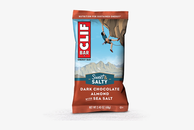 Dark Chocolate Almond With Sea Salt Packaging - Clif Bar Peanut Butter Chocolate, transparent png download