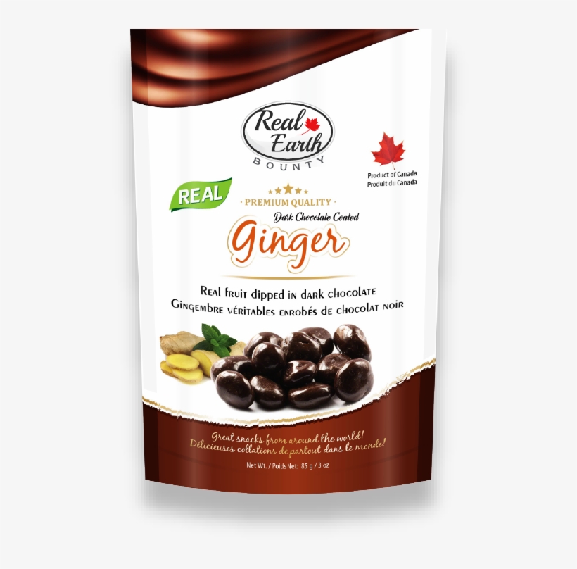 Dark Chocolate Coated Ginger - Chocolate Coated Coffee Beans, transparent png download