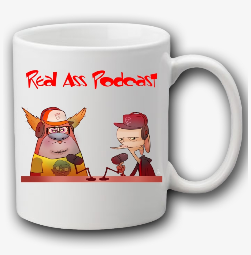 Mug Realass Podcast Ren And Stimpy - Mug, transparent png download