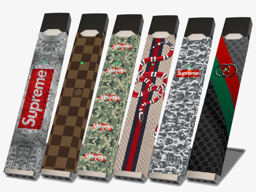 Fashion Juul Bundle - Gucci Web And Kingsnake Print Gg Silk Scarf, Black, transparent png download
