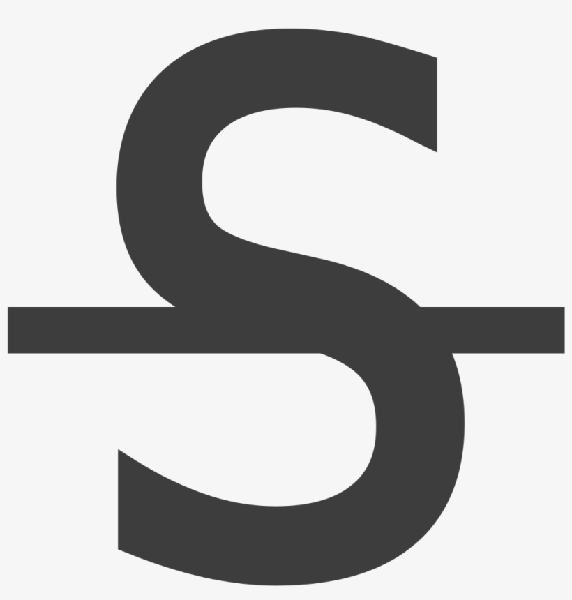 Visualeditor - Icon - Strikethrough-s - Svg - Visualeditor, transparent png download