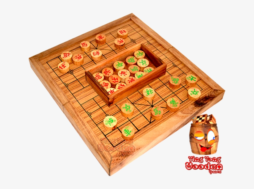 Chinese Chess Game In Wooden Board From Samanea Wood - Games Wooden Thai, transparent png download