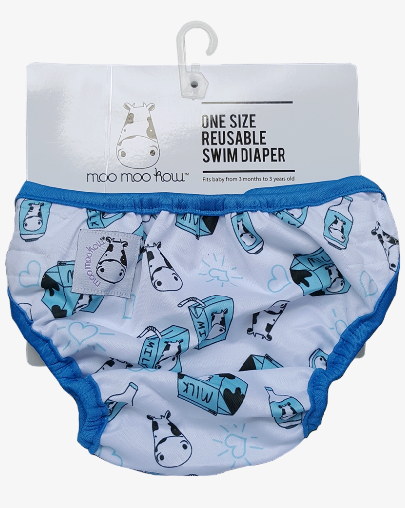 One Size Swim Diaper Milk Milk - Board Short, transparent png download