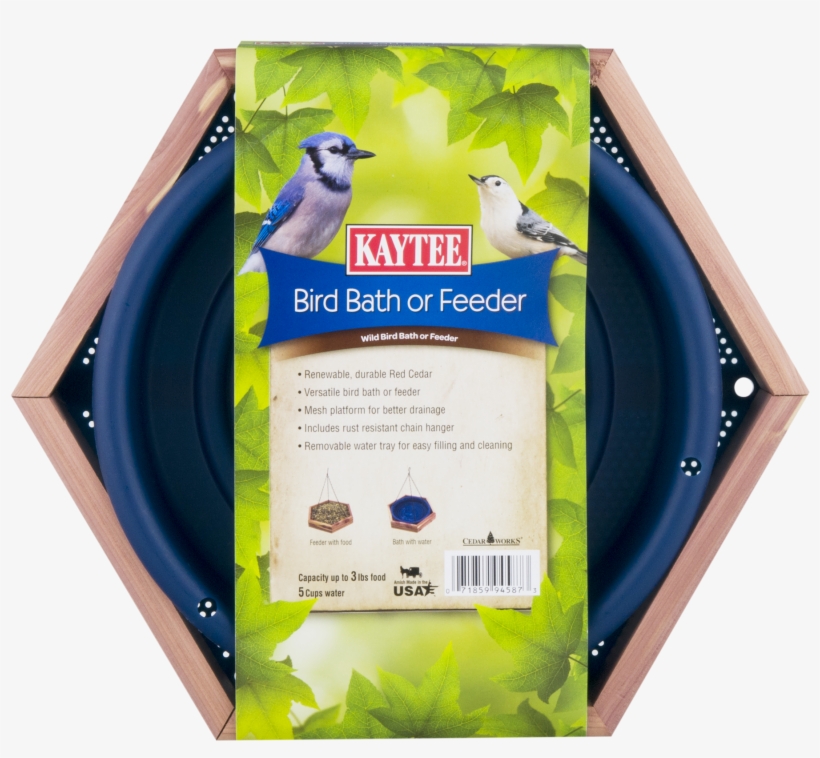 Kaytee Cedar Bird Bath Or Feeder, transparent png download
