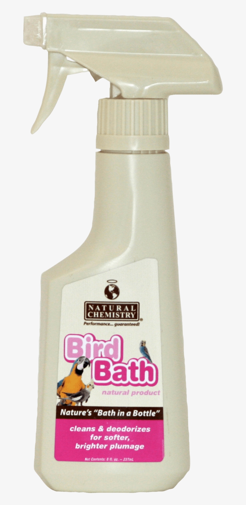 Ruffled Feathers Bird Bath & Feather Groom - Natural Chemistry - Bird Bath Spray - 8 Oz., transparent png download