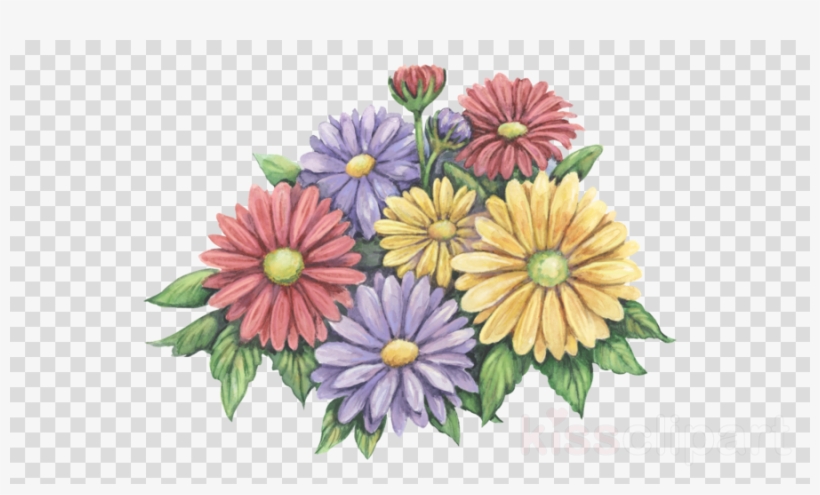 Drawing Clipart Drawing Flower - Painting, transparent png download