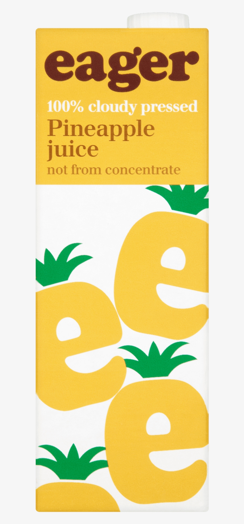 Pineapple Juice - Eager Drinks Pineapple Juice 1 Litre Carton, transparent png download