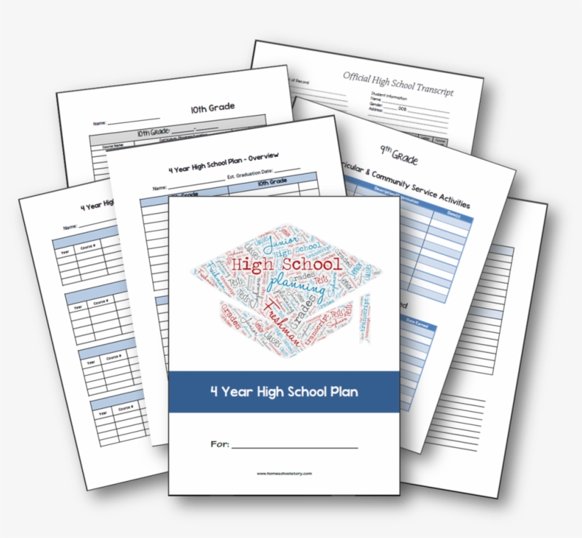 High School Homeschool Planning Workbook - School, transparent png download