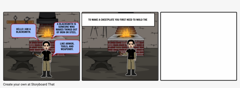 Colonial Job/ Blacksmith - Cartoon, transparent png download