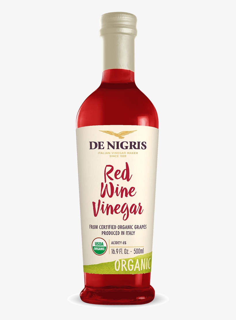 Organic Red Wine Vinegar - De Nigris Vinegar, Organic, Apple Cider, Raw Unfiltered,, transparent png download