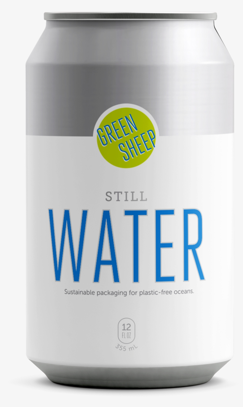 Green Sheep 12-ounce Cans - Green Sheep Canned Water, transparent png download