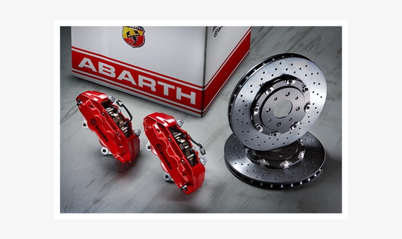 Red Brembo Kit - Fiat Abarth Brake, transparent png download
