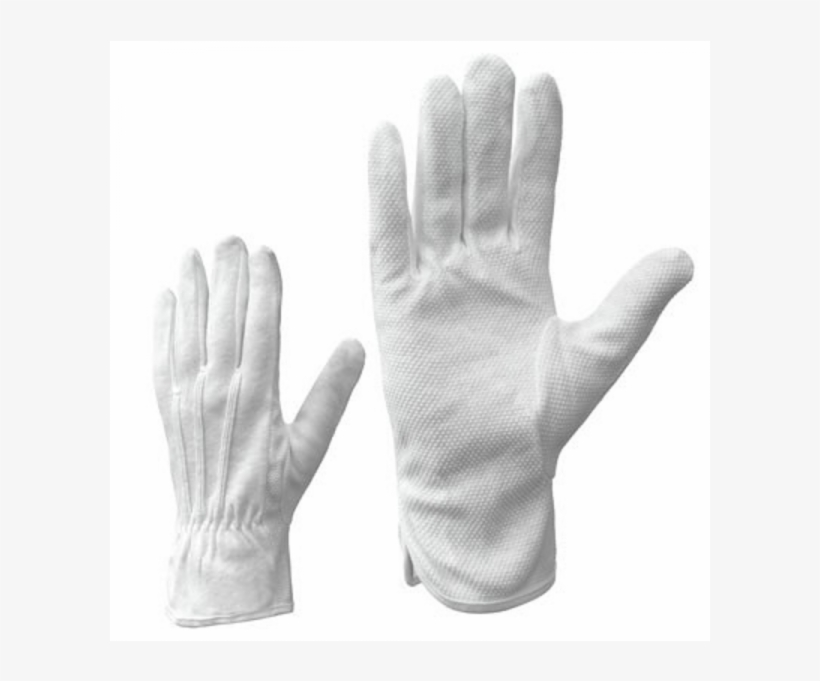 Mclean Cotton Gloves With Pvc Mini Dotted Palm, White - Glove, transparent png download