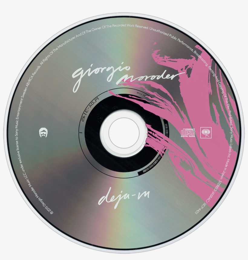 Giorgio Moroder Déjà-vu Cd Disc Image - Déjà Vu By Giorgio Moroder Cd Album, transparent png download