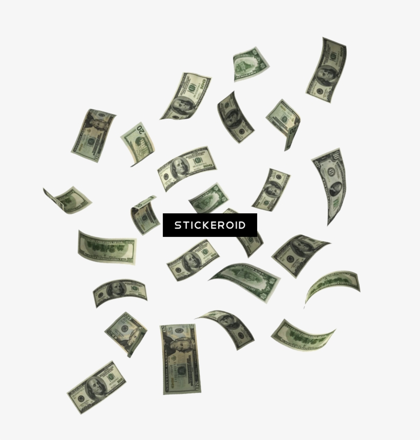 Money In Hand Falling - Money Falling Png, transparent png download