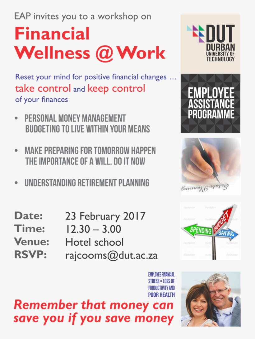 Eap Financial Wellness Workshop - Durban University Of Technology, transparent png download