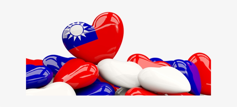 Illustration Of Flag Of Taiwan - Iran Flag Heart, transparent png download