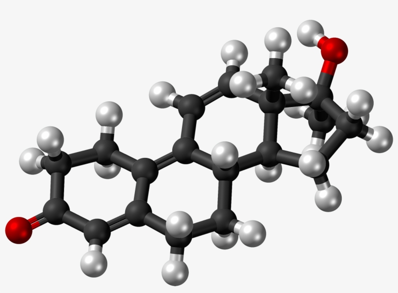 Metribolone Molecule Ball - Estrogen 3d Model, transparent png download