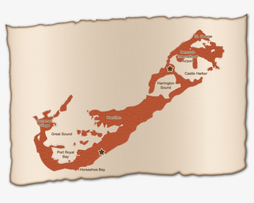 Map Of Bermuda Main Island - Swizzle Inn Bermuda Map, transparent png download