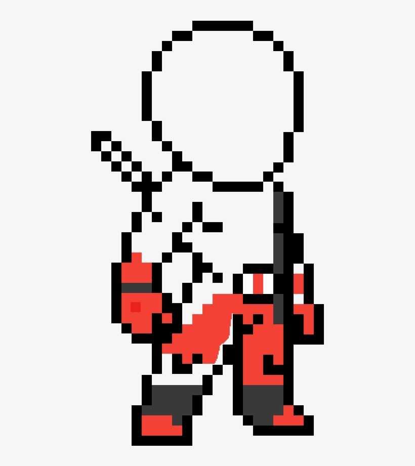 Bad Art Deadpool - Minecraft De Homem Aranha, transparent png download