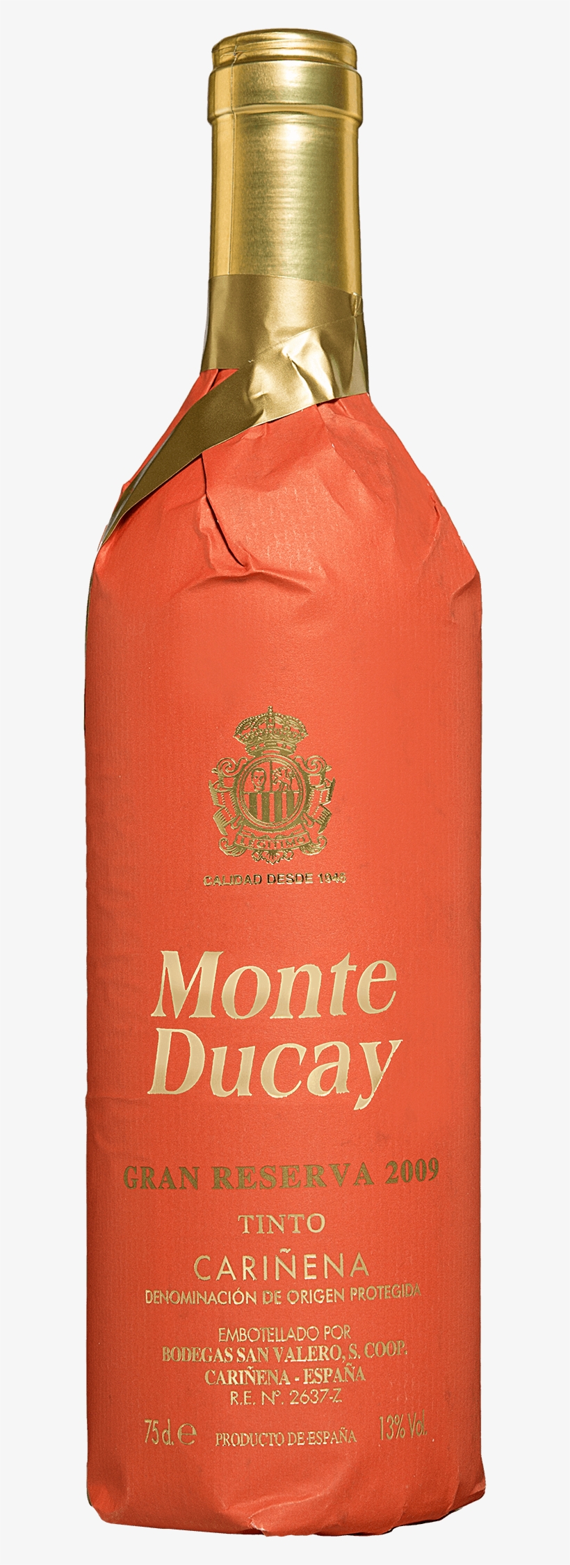 San Valero Monte Ducay Gran Reserva - Bodegas San Valero Monte Ducay Gran Reserva 2005 Tinto, transparent png download