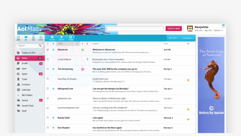 Case Study - Aol Mail, transparent png download