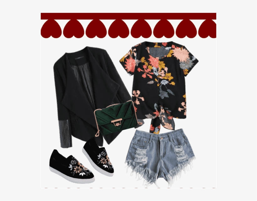 Floral Knot Hem Top., transparent png download