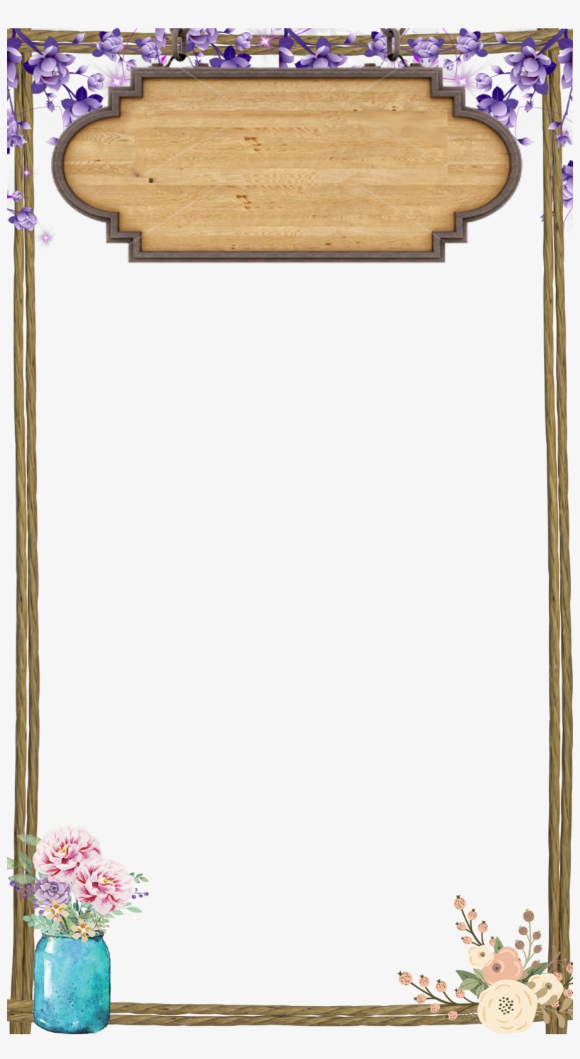 Rustic Flowers - Rustic Snapchat Wedding Filter, transparent png download